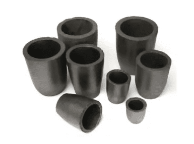 A group of black cups sitting on top of each other.