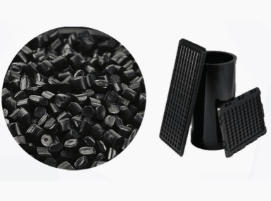 A black plastic object and some other items